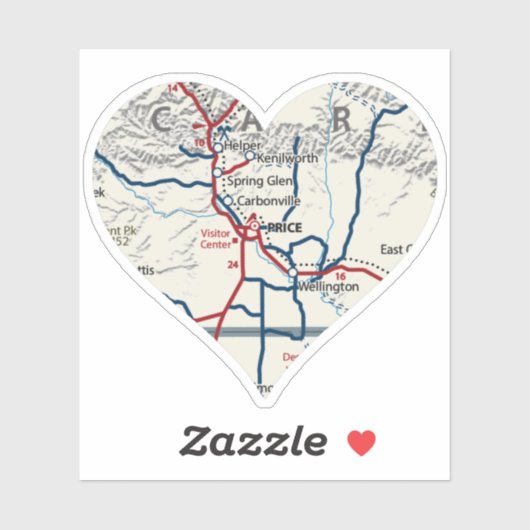 Liebe Price Utah Aufkleber (Blatt)