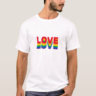 Liebe Pride lgbt lgbtq quee Gay Regenbogenfarben T-Shirt