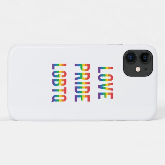 Liebe Pride LGBTQ Case-Mate iPhone Hülle (Rückseite (Horizontal))
