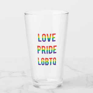 Liebe Pride LGBTQ Glas