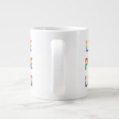 Liebe Pride LGBTQ Jumbo-Tasse (Rückseite)