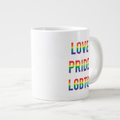 Liebe Pride LGBTQ Jumbo-Tasse (Vorderseite Rechts)