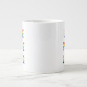 Liebe Pride LGBTQ Jumbo-Tasse (Vorderseite)