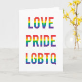 Liebe Pride LGBTQ Karte (Gelbe Blume)