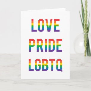 Liebe Pride LGBTQ Karte