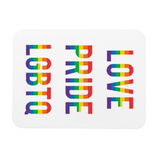 Liebe Pride LGBTQ Magnet (Horizontal)
