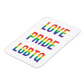 Liebe Pride LGBTQ Magnet (Linke Seite)