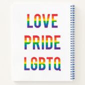 Liebe Pride LGBTQ Notizblock (Rückseite)