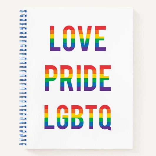 Liebe Pride LGBTQ Notizblock (Vorderseite)
