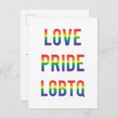 Liebe Pride LGBTQ Postkarte (Vorne/Hinten)