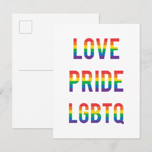 Liebe Pride LGBTQ Postkarte (Vorne/Hinten)