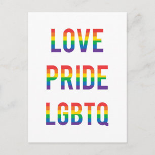 Liebe Pride LGBTQ Postkarte