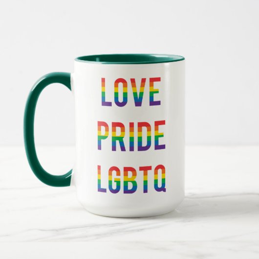 Liebe Pride LGBTQ Tasse (Links)