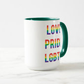 Liebe Pride LGBTQ Tasse (VorderseiteRechts)