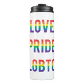 Liebe Pride LGBTQ Thermosbecher (Vorderseite)