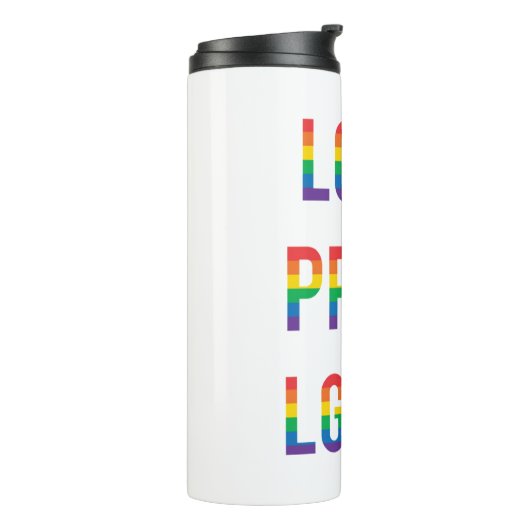 Liebe Pride LGBTQ Thermosbecher (Nach links gedreht)