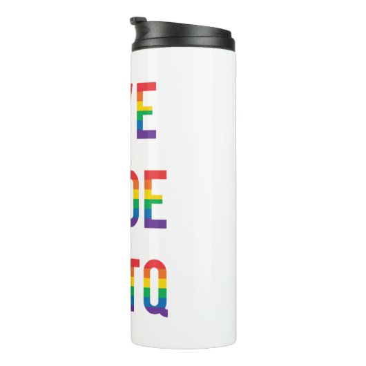 Liebe Pride LGBTQ Thermosbecher (Nach rechts gedreht)