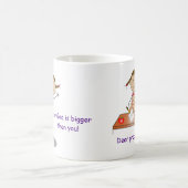 "Liebe Probleme, mein Gott ist größer als Sie! Kaffeetasse (Mittel)