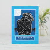 Liebe & Protect 4_5"x7" Flachkarte Ankündigung (Stehend Vorderseite)