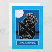 Liebe & Protect 4_5"x7" Flachkarte Ankündigung (Vorne/Hinten)