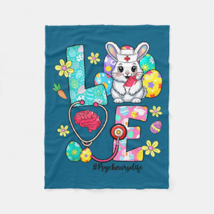 Liebe psych Krankenschwester Leben Hase Stethoskop Fleecedecke