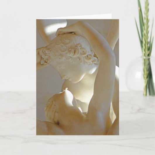 Liebe - Psyche wiederbelebt durch Kuss von Cupid Karte (Vorderseite)