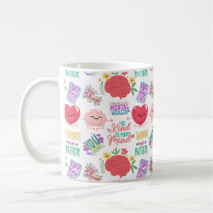 Liebe psychischer Gesundheit Kaffeetasse