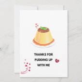 Liebe Pudding Card Foto Frame Einladung (Vorderseite)