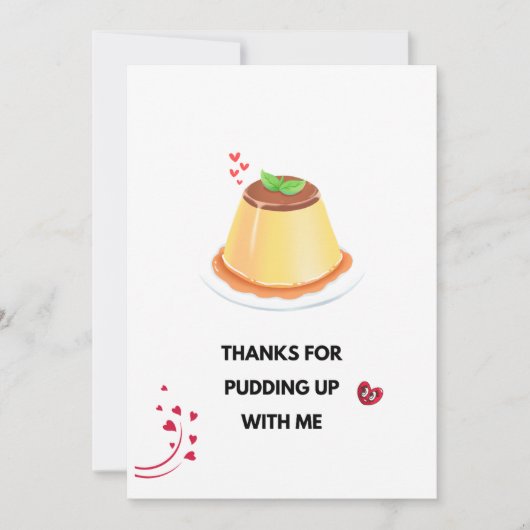 Liebe Pudding Card Foto Frame Einladung (Vorderseite)