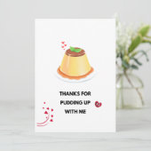 Liebe Pudding Card Foto Frame Einladung (Stehend Vorderseite)