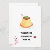 Liebe Pudding Card Foto Frame Einladung (Vorne/Hinten)