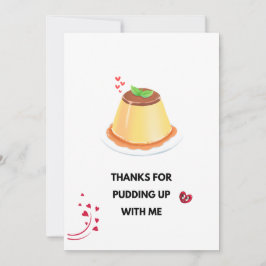 Liebe Pudding Card Foto Frame Einladung