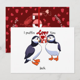 Liebe Puffin für besondere Valentinstage Feiertagskarte