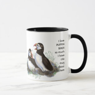 Liebe PUFFIN VÖGEL so viel ich Spaß Zitat Tasse