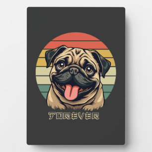 Liebe Pug Forever � Süßes Pug-Fan-Design Fotoplatte