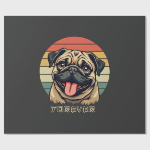 Liebe Pug Forever � Süßes Pug-Fan-Design Geschenkpapier