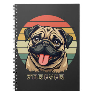 Liebe Pug Forever � Süßes Pug-Fan-Design Notizblock