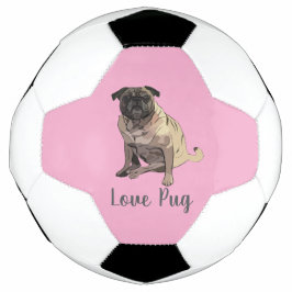 Liebe Pug Fußball