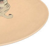 Liebe Pug Schneidebrett (Ecke)
