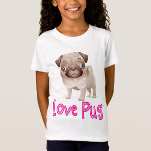 Liebe Pug Welpen Hund Grafik T-Shirt