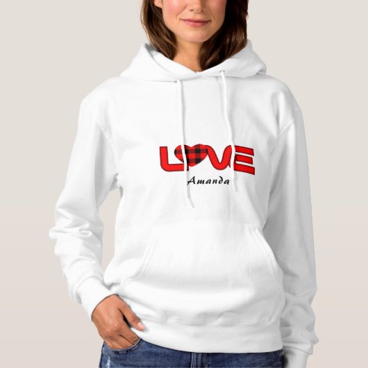 Liebe Pullover Hoodie Sweatshirt (Vorderseite)