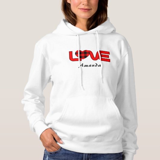 Liebe Pullover Hoodie Sweatshirt (Vorderseite)