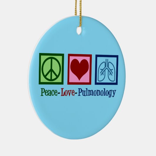 Liebe Pulmonologie Keramik Ornament (Rechts)