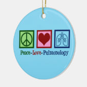 Liebe Pulmonologie Keramik Ornament (Links)
