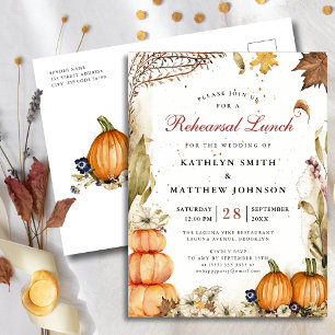 Liebe Pumpkin Botanische Probe Mittagessen Einladungspostkarte