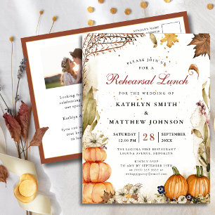 Liebe Pumpkin Botanische Probe Mittagessen Einladungspostkarte