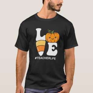 Liebe Pumpkin Candy Mais Teacher Paradies für Klet T-Shirt