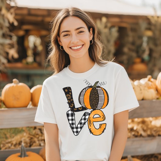 Liebe Pumpkin Fall T-Shirt