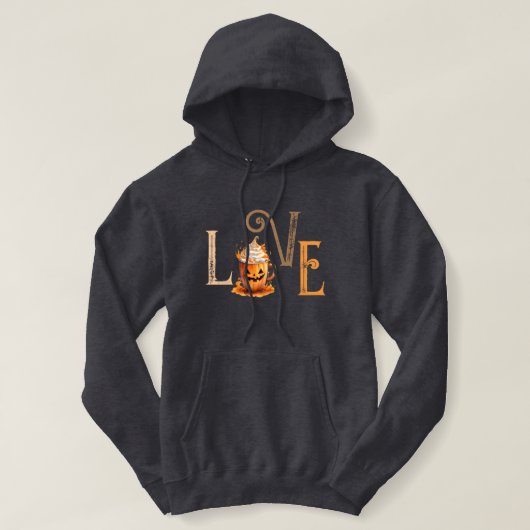 Liebe Pumpkin Gewürz Hoodie (Design vorne)
