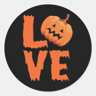 Liebe Pumpkin Halloween Sticker Design